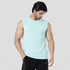 Tf-Premium Sea Green Wide Shoulder Lycra Tank