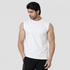 Tf-Premium White Wide Shoulder Lycra Tank