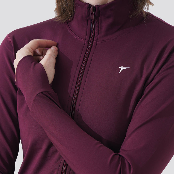 Tf-Maroon Velocity Women Jacket