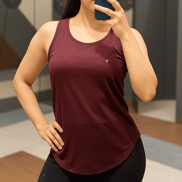 Tf-Premium Maroon Women Power Tank