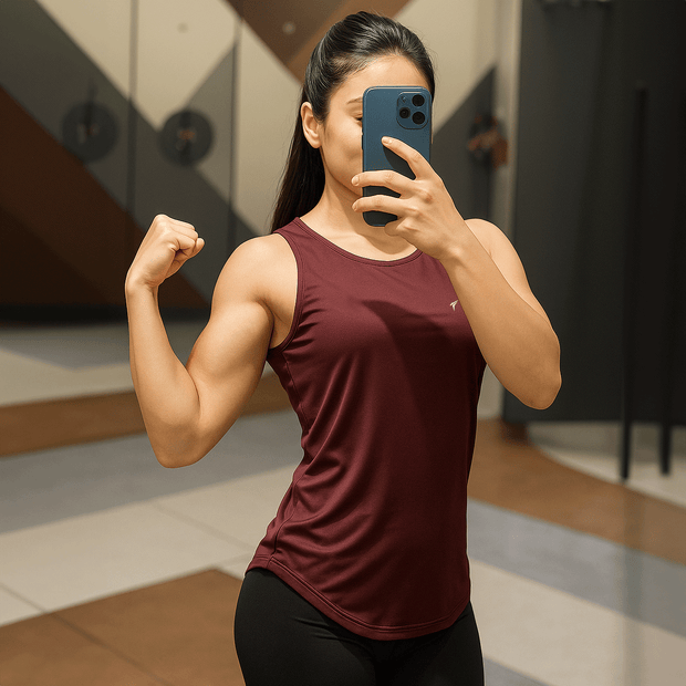 Tf-Premium Maroon Women Power Tank