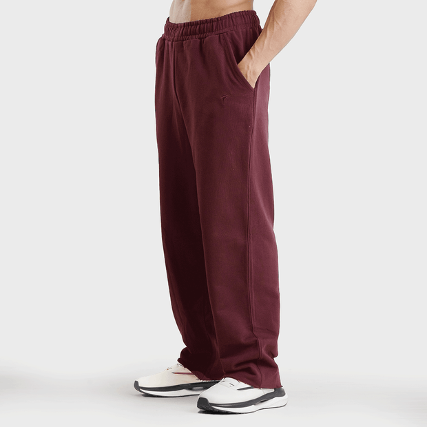 Tf-Maroon Heavy GSM Terry Flow Bottoms