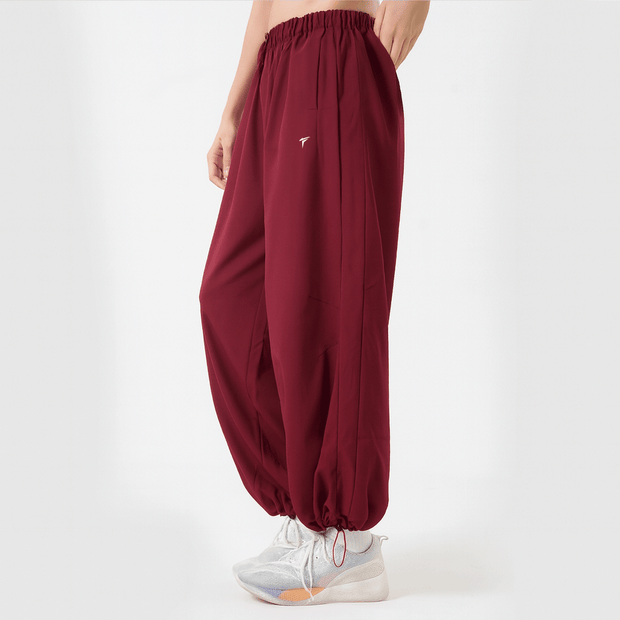 Tf-Premium Maroon Baggy Flow Training Women Bottoms