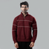 Tf-Premium Maroon Apex Quarter-Zip Fleece Top