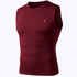 Tf-Maroon Sleeveless Compression Top