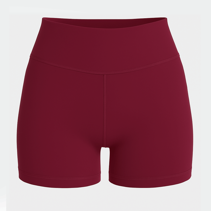 Tf-Premium Maroon Women Biker Shorts