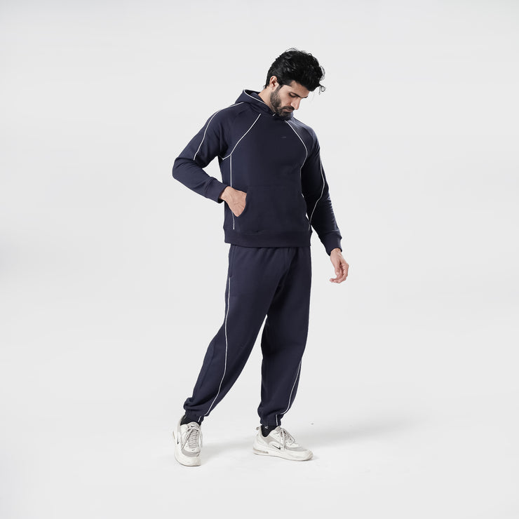 Tf-Premium Navy Essential Multi Piping Hoodie