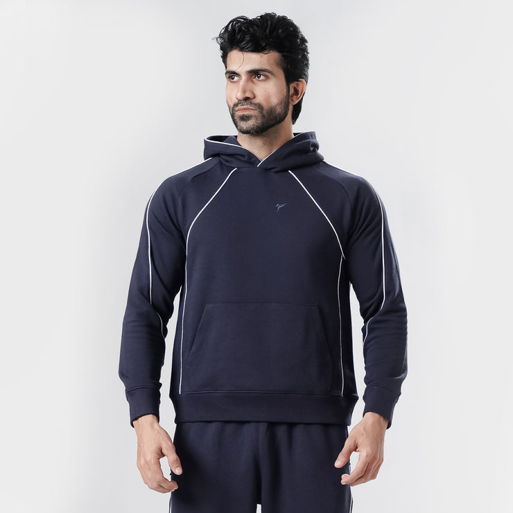 Tf-Premium Navy Essential Multi Piping Hoodie
