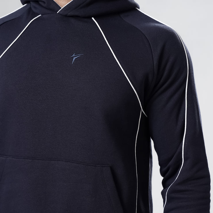 Tf-Premium Navy Essential Multi Piping Hoodie
