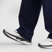 Tf-Navy Heavy GSM Terry Flow Bottoms With Raw Edges