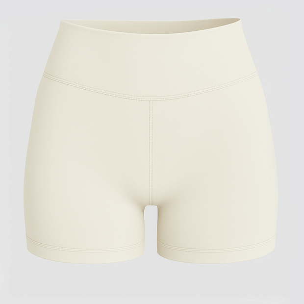 Tf-Premium Off White Women Biker Shorts