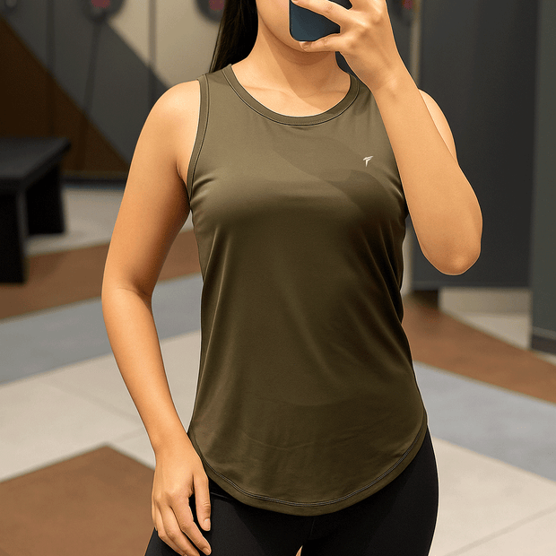 Tf-Premium Olive Women Power Tank