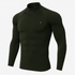 Full Sleeve Olive Mock Neck Compression Tee