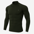 Full Sleeve Olive Mock Neck Compression Tee