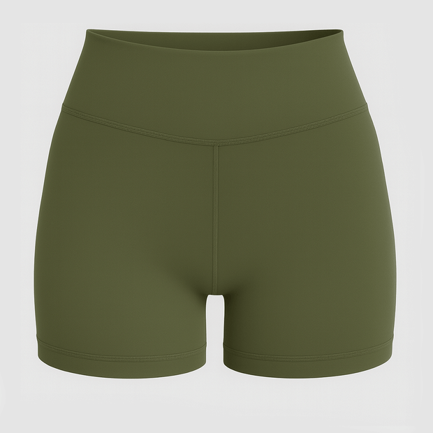 Tf-Premium Olive Women Biker Shorts