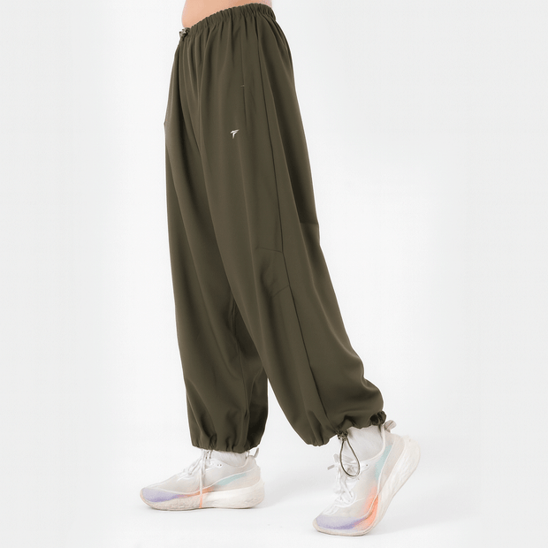 Tf-Premium Olive Baggy Flow Training Women Bottoms