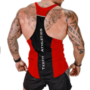 Red And Black Power Tank Top