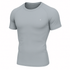 Half Sleeve Steel Grey Compression Tee