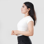 Tf-Biege Signature Series Cap Sleeve Fitted Top