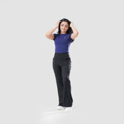 Tf-Navy Signature Series Cap Sleeve Fitted Top