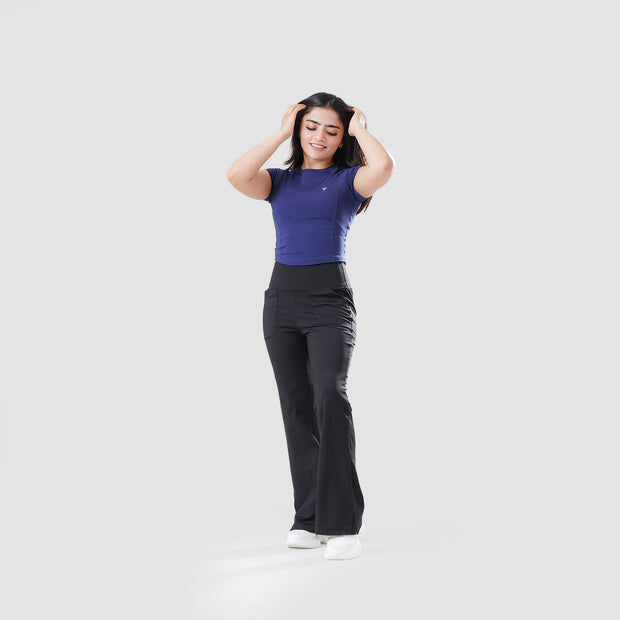 Tf-Navy Signature Series Cap Sleeve Fitted Top