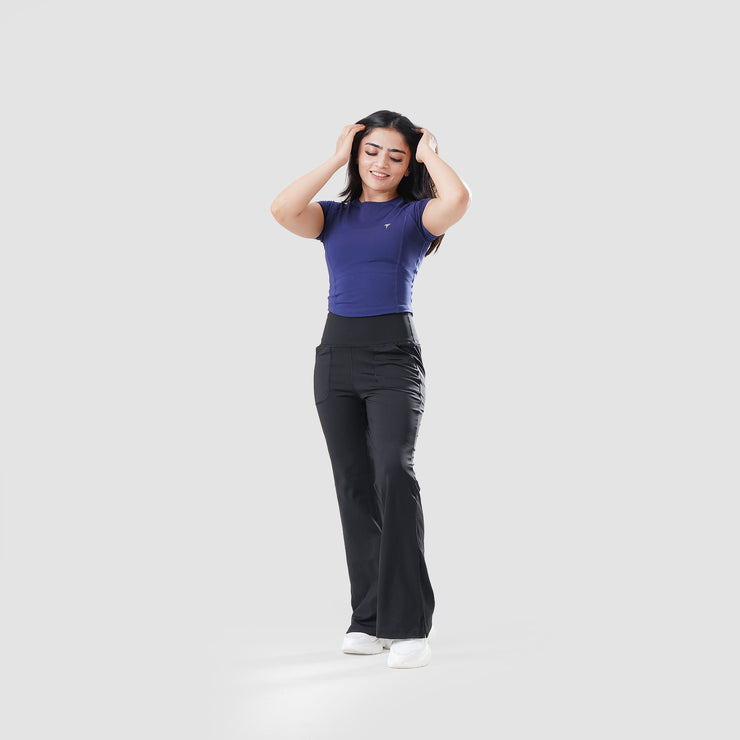 Tf-Navy Signature Series Cap Sleeve Fitted Top