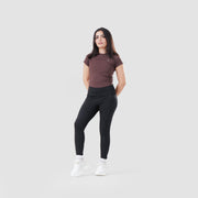 Tf-Brown Signature Series Cap Sleeve Fitted Top