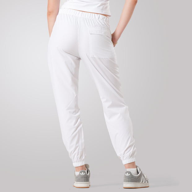 Tf-Premium White Micro Stretch Women Cuff Bottoms