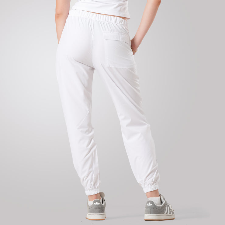 Tf-Premium White Micro Stretch Women Cuff Bottoms