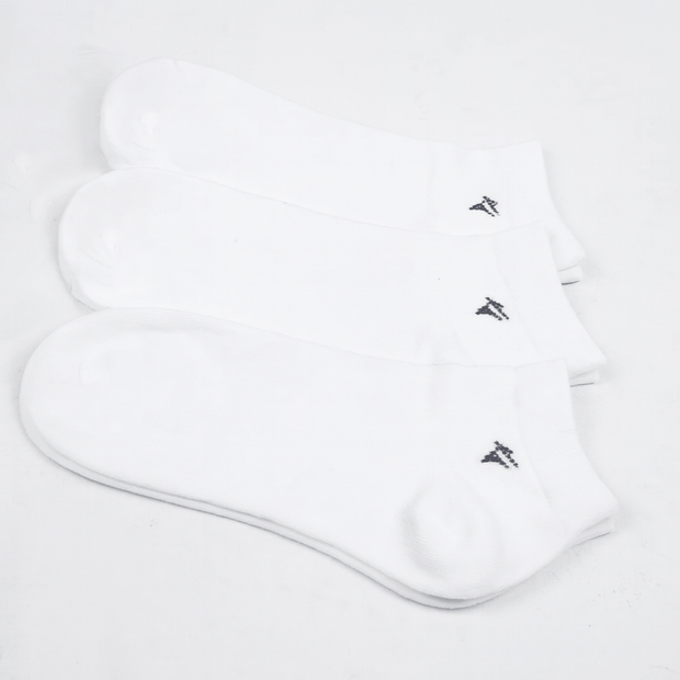 Pack of 3 White Ankle Socks