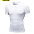 Half Sleeve White Compression Tee