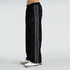 Tf-Premium Black Crinkle Bottoms With Grey Panel And Piping