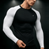 Tf-Premium Black/White Contrast Full Sleeve Falcon Compression Tee