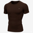 Half Sleeve Brown Compression Tee