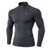 Full Sleeve Charcoal Zipper Compression Tee