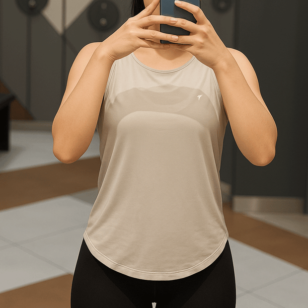 Tf-Premium Silver Grey Women Power Tank