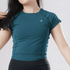 Tf-Forest Green Signature Series Cap Sleeve Fitted Top