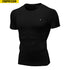 Half Sleeve Black Compression Tee