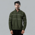 Tf-Premium Olive Apex Quarter-Zip Fleece Top