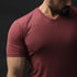 Light Maroon Lycra Texture Performance Tee