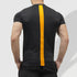 Tf-Black Performance Tee with Full Orange Panel