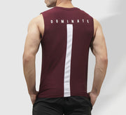 Tf-Maroon Premium Mesh Sleeveless Top