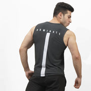Tf-Charcoal Premium Mesh Sleeveless Top
