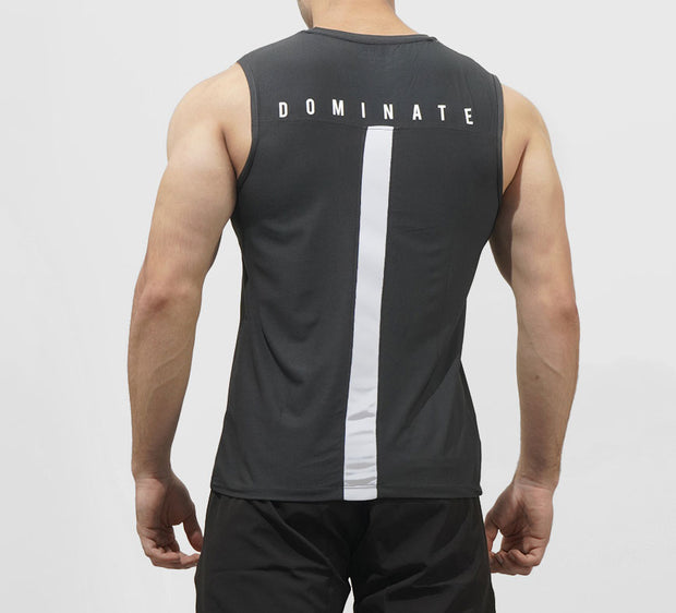 Tf-Charcoal Premium Mesh Sleeveless Top