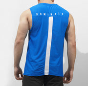 Tf-Royal Blue Premium Mesh Sleeveless Top