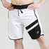 White And Black Multi-Panel Fitness Stage Shorts