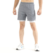 Tf-Teal Melange Micro Premium Compression Shorts