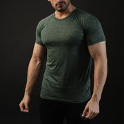 Quick Dry Green Textured Tee