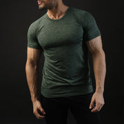 Quick Dry Green Textured Tee