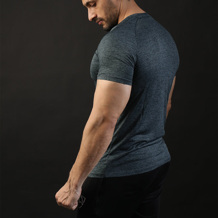 Quick Dry Charcoal Textured Tee